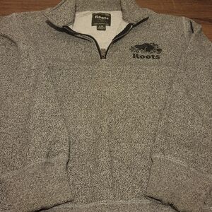Roots Gray Crewneck Sweater